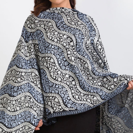 Image Title Sumita Embroidered Shawl